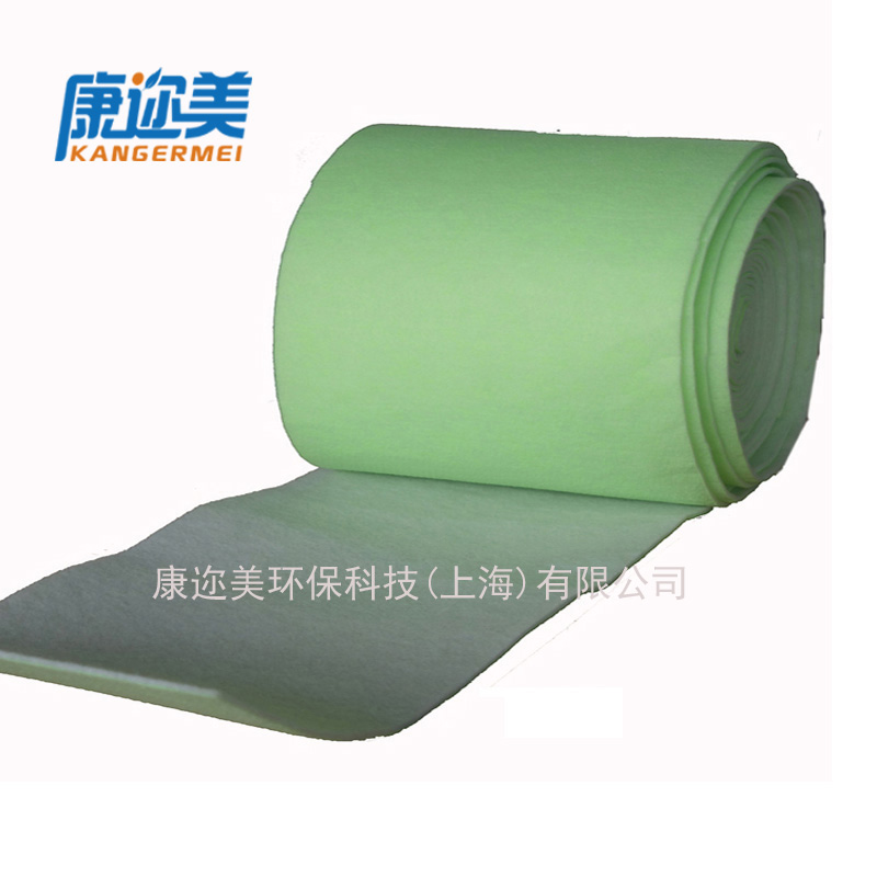 中效绿白过滤棉 中效双层滤棉FFU工业空调过滤棉 空调进风口滤棉